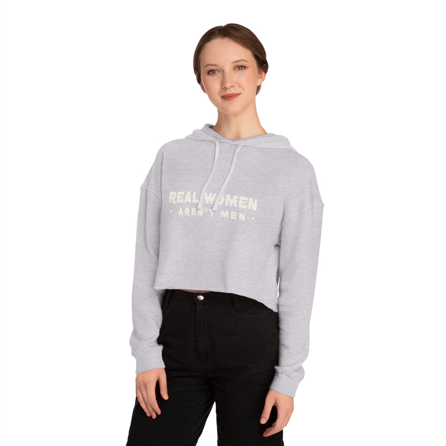 Real Women Women’s Cropped Hooded Sweatshirt  80% cotton, 20% polyester