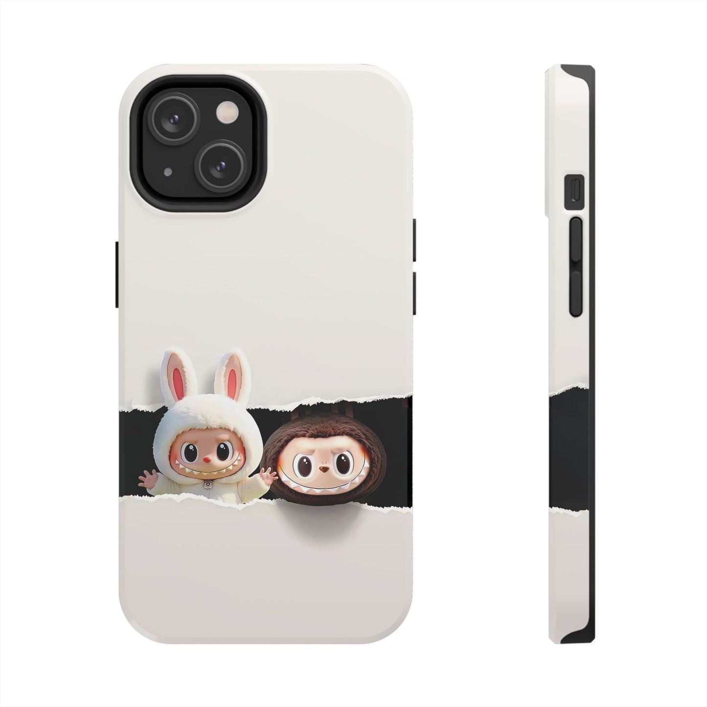 The Monsters Tough Case for iPhone Models and Variations – Dual Layer Protective Cover, Playful Design, Cute Mobile Accessory