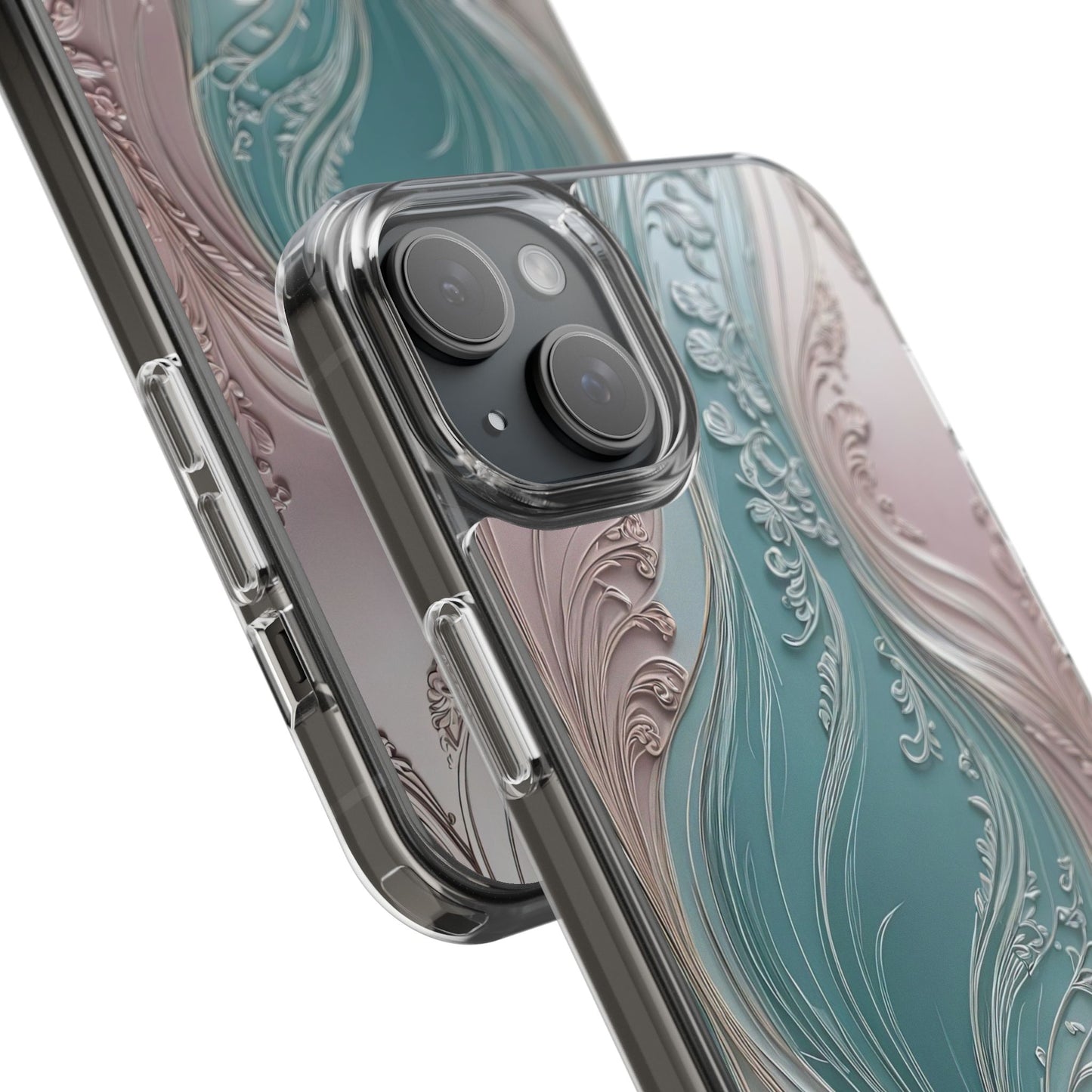 Elegant Clear Phone Cases,  Abstract Design