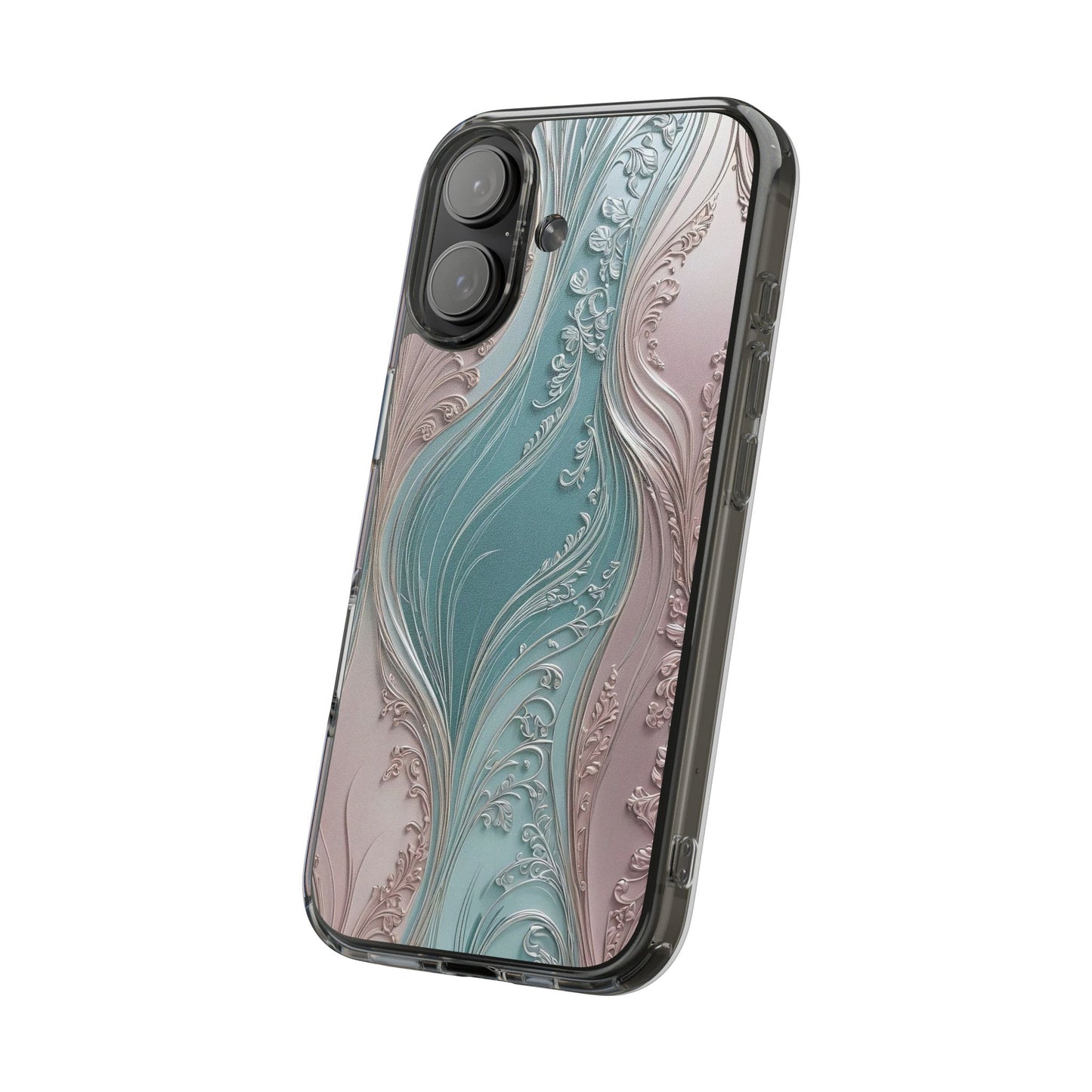 Elegant Clear Phone Cases,  Abstract Design
