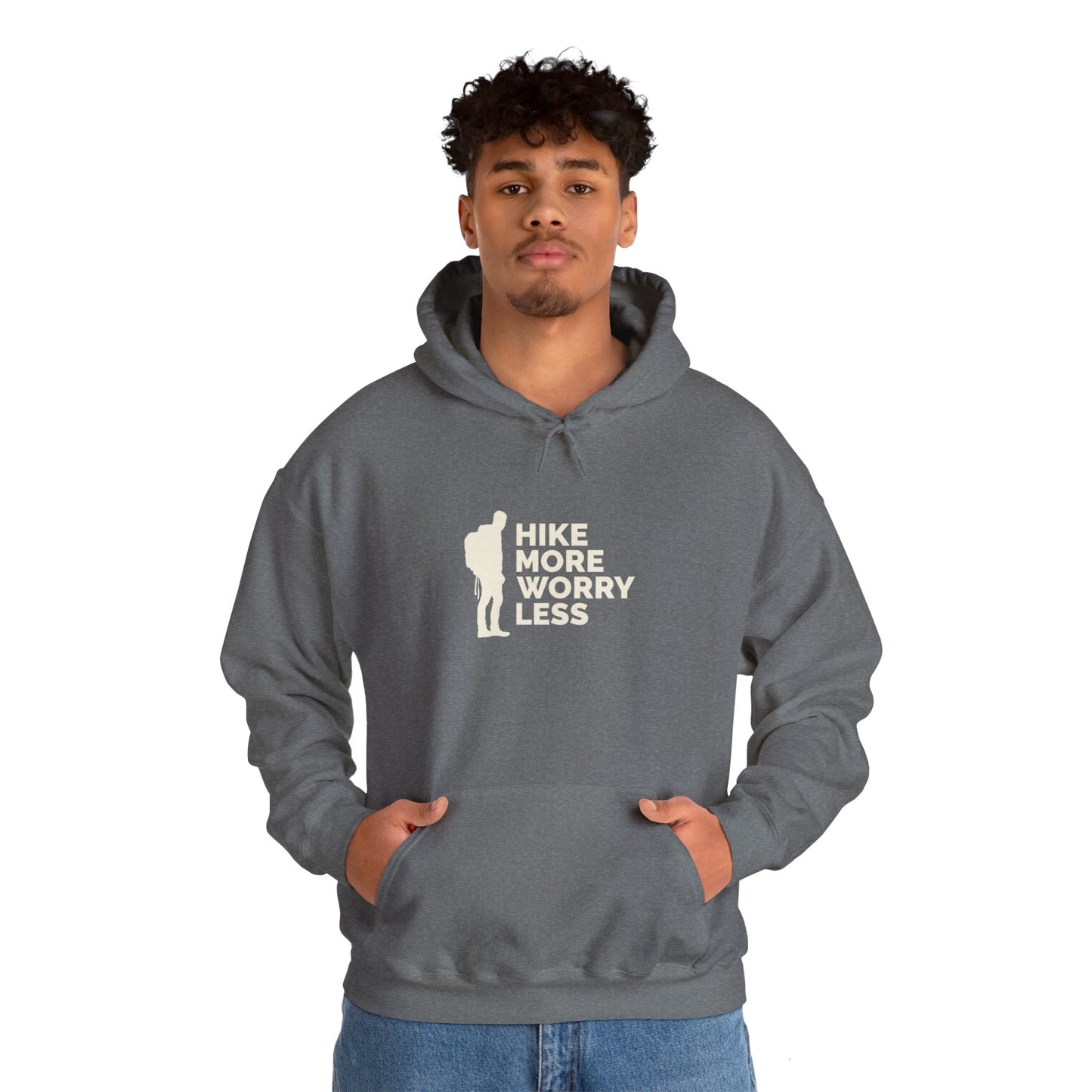 Hike More Worry Less Unisex Heavy Blend™ Hooded Sweatshirt