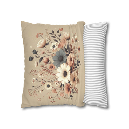 Cozy Pastels Spun Polyester Square Pillowcase