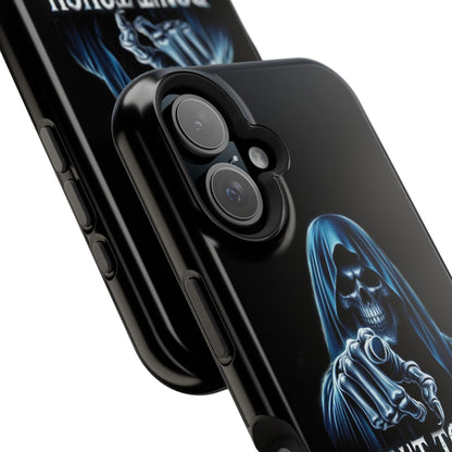 Gothic Magnetic iPhone Case: Don't Touch My Phone