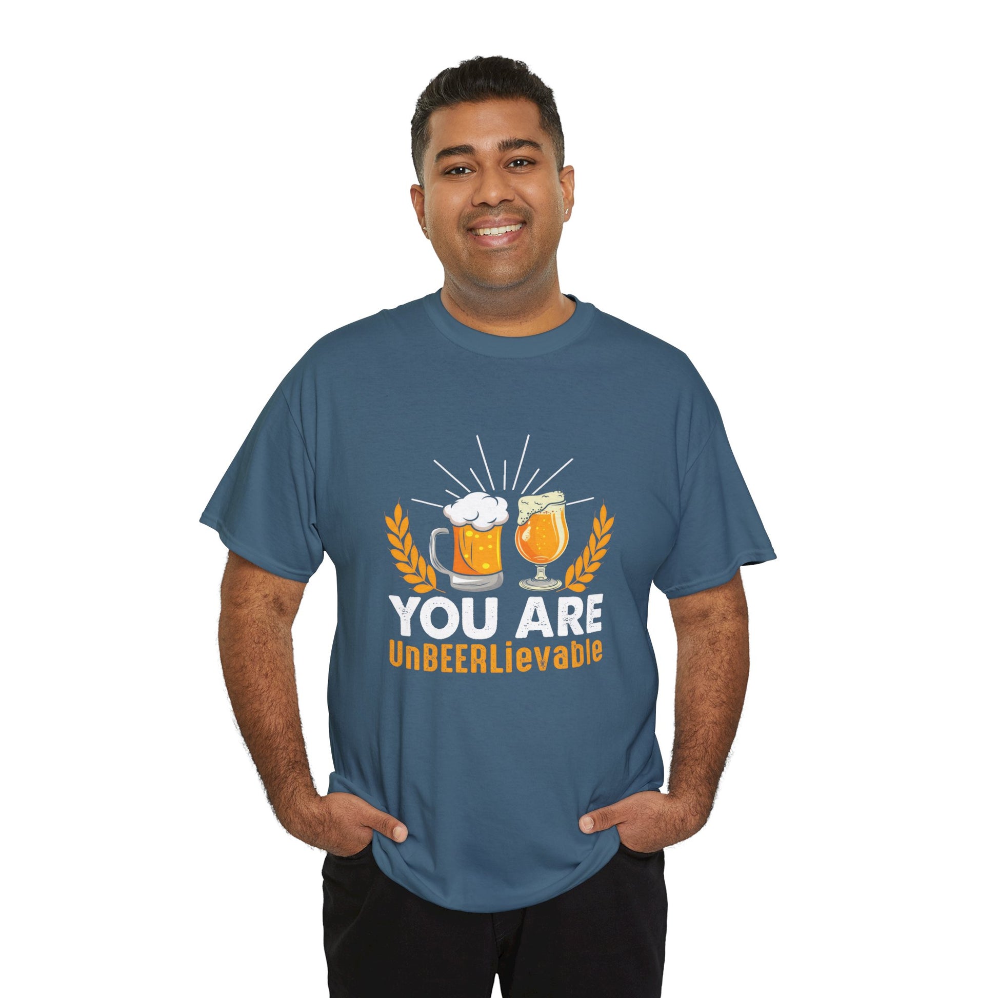 Funny Beer Slogan Tee, You Are UnBEERLievable