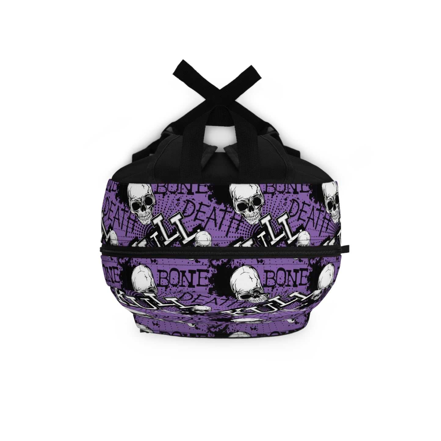 Skulls Minimalist Backpack Purple