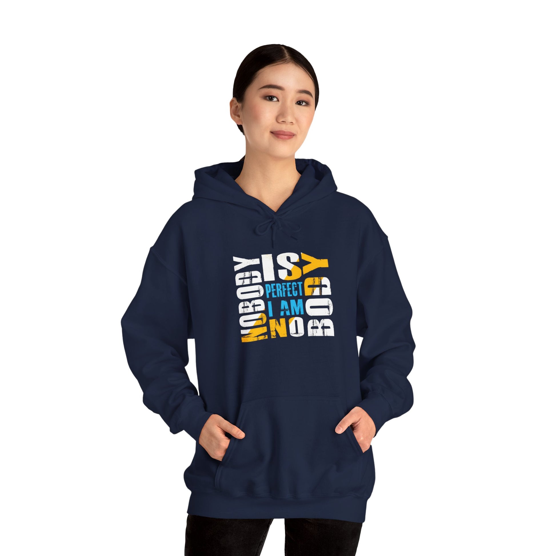 Nobody is Perfect Unisex Hoodie – Comfortable Sweatshirt for Everyday Wear