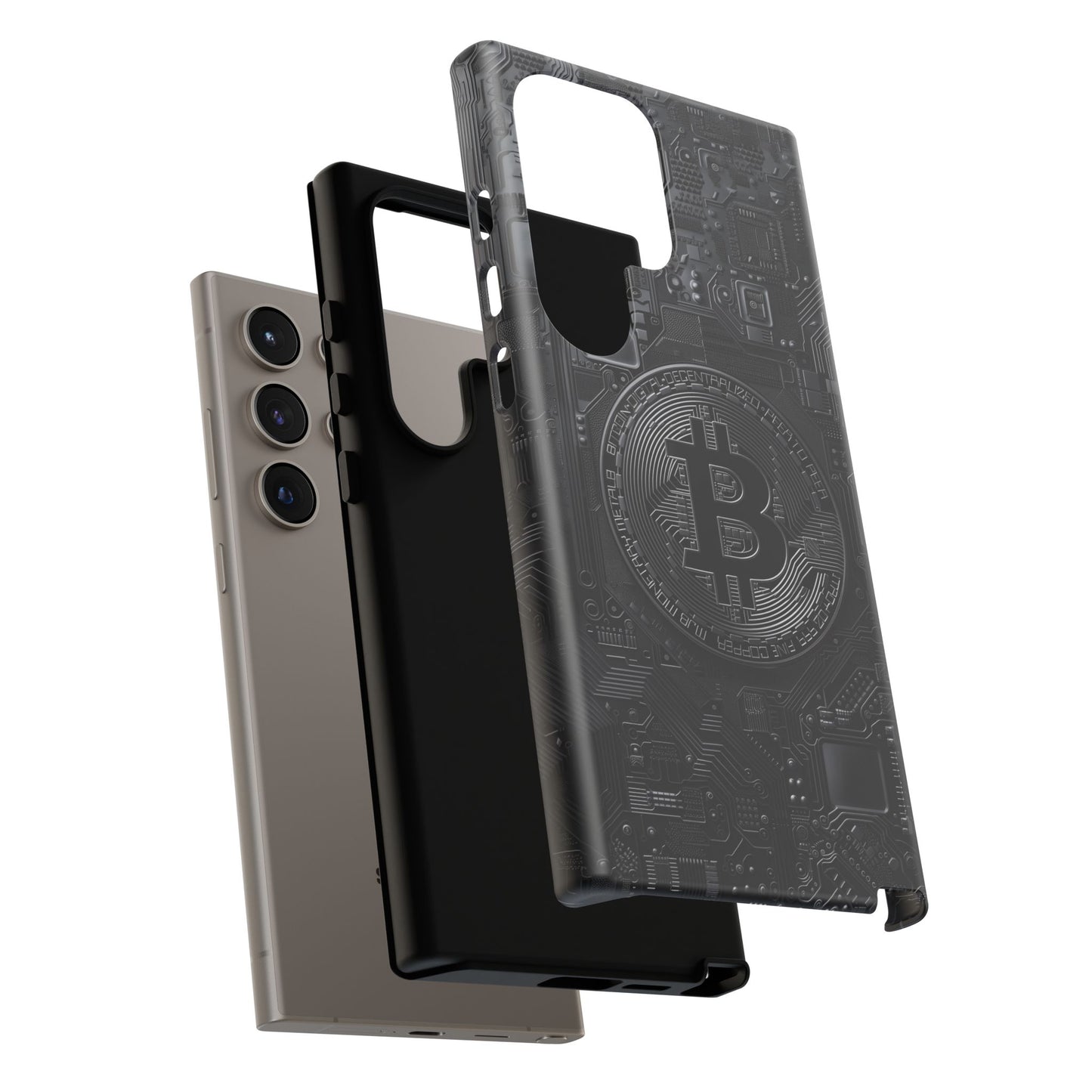 Bitcoin Samsung Tough Phone Case, Cryptocurrency Protection Cover