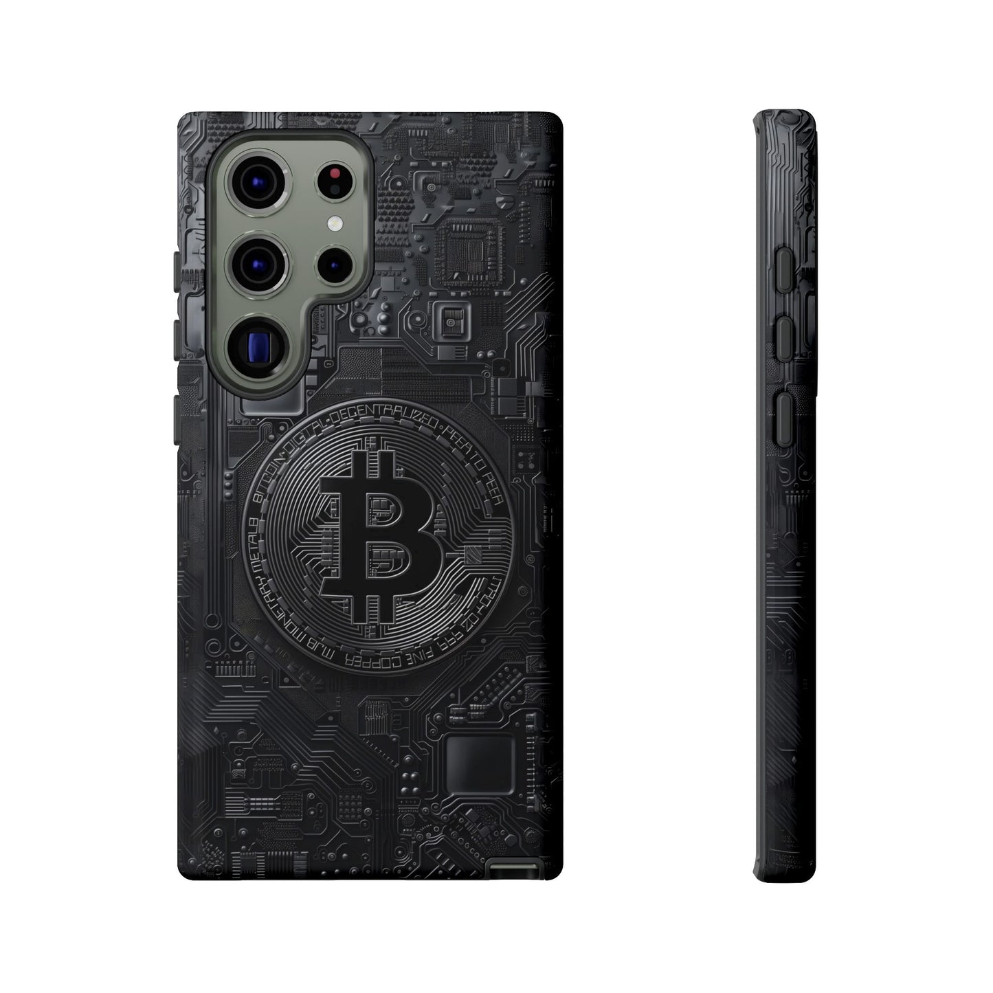 Bitcoin Samsung Tough Phone Case, Cryptocurrency Protection Cover