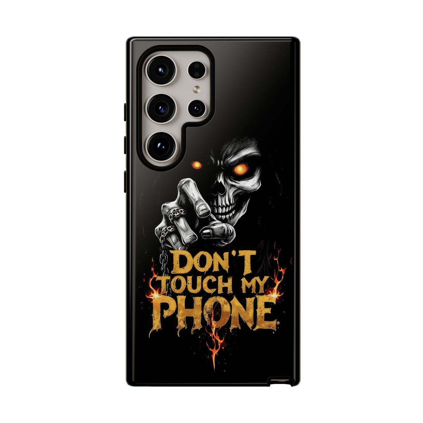 Skull Samsung Tough Cases, Don't Touch My Phone Cover,
