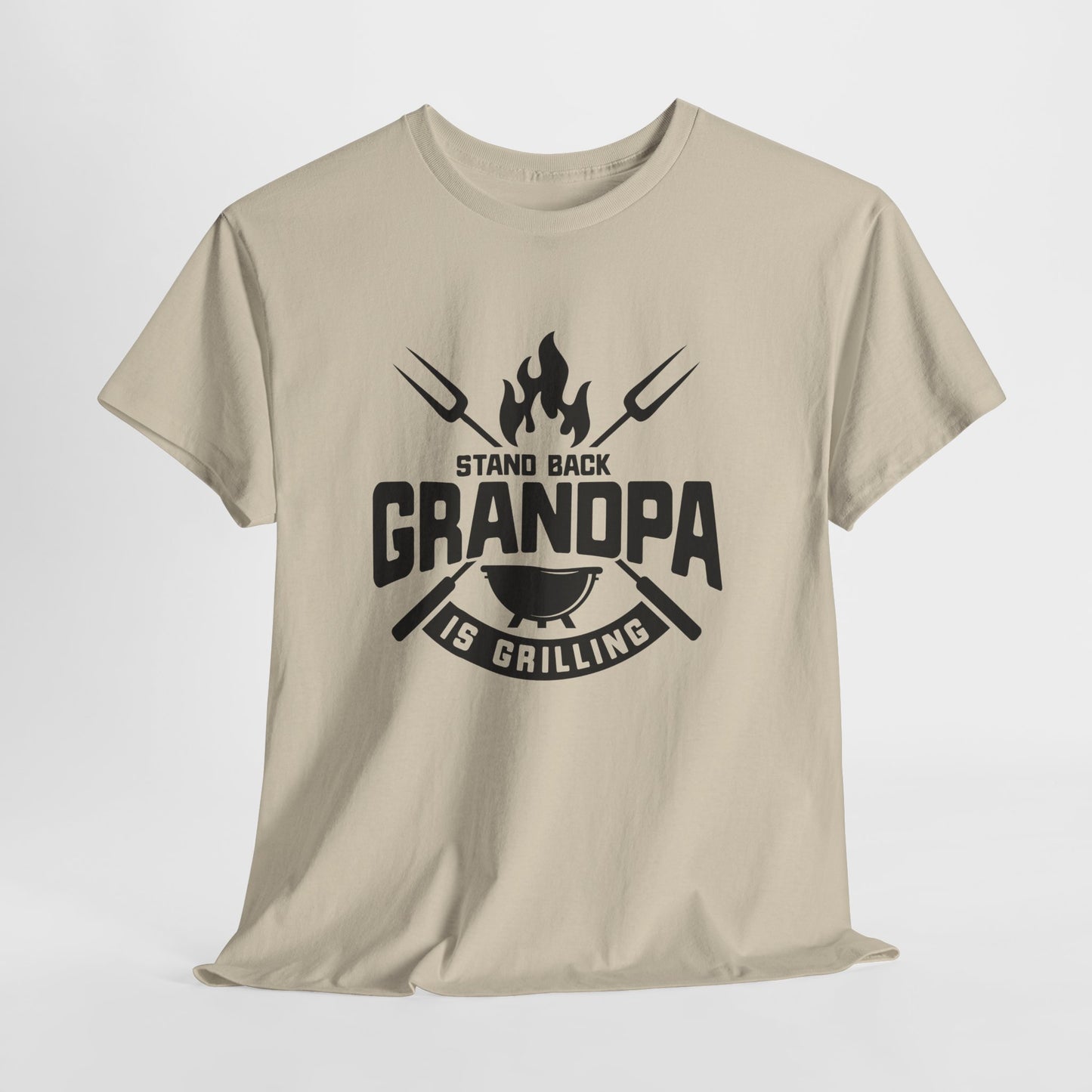 Funny Grilling Grandpa Tee - Heavy Cotton Shirt