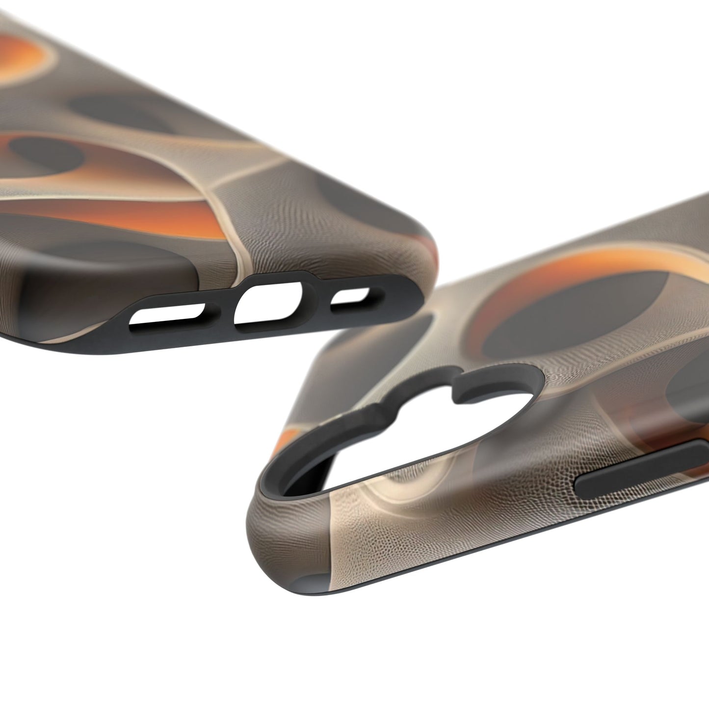 Stylish Magnetic Phone Cases, Abstract Geometric Design