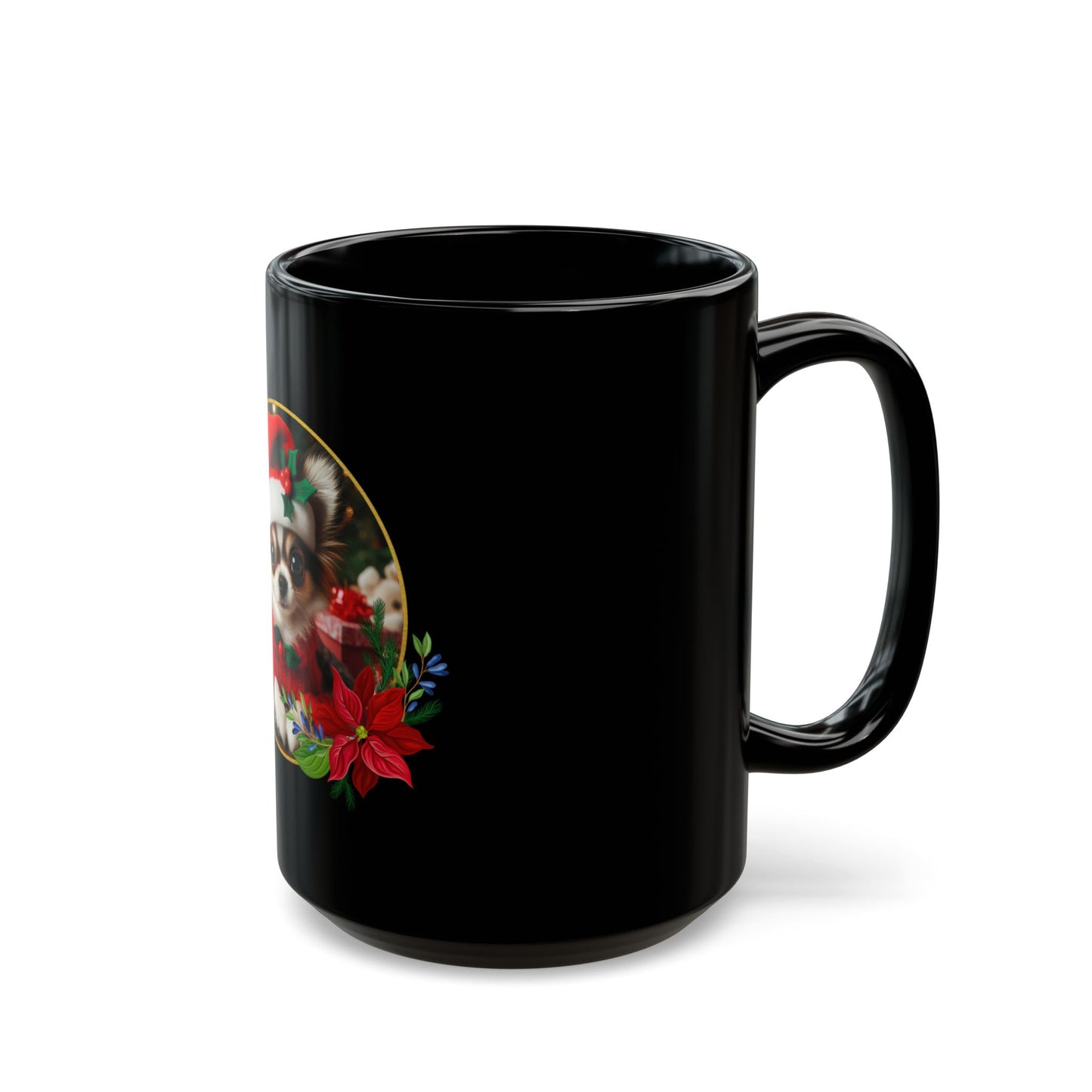 Santa Paws Black Mug - 11oz, 15oz