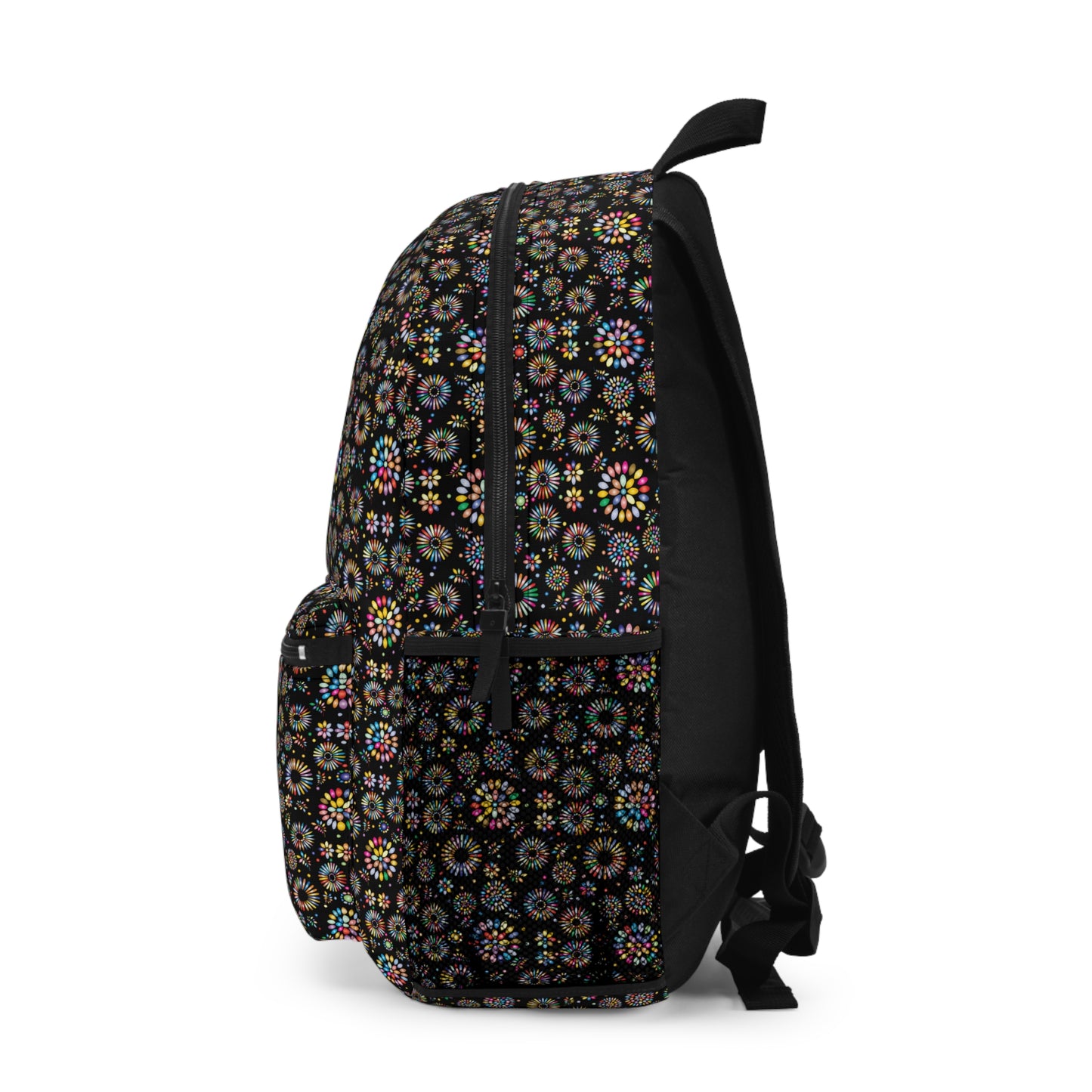 Vibrant Vibes: Happy Color Backpack / Black