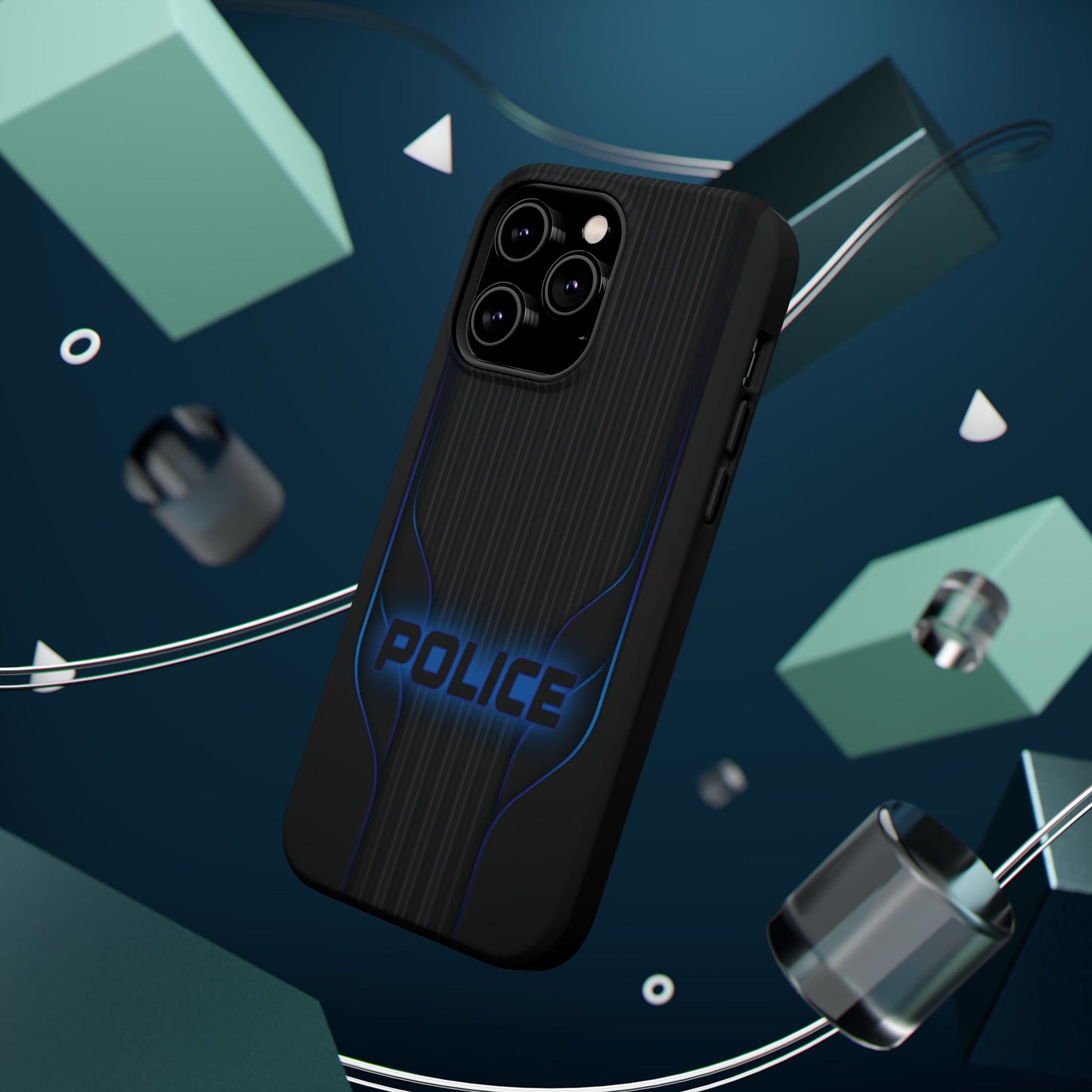 Police Magnetic Phone Cases, Blue Light