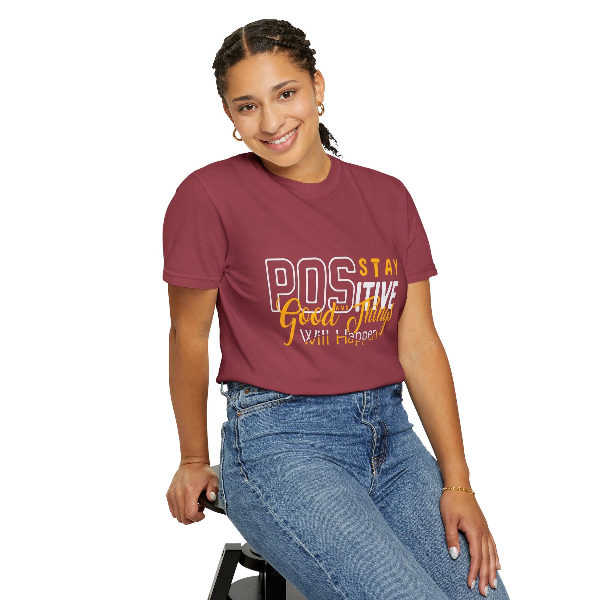 Unisex Positive Vibe T-Shirt - Stay Positive Good Things Will Happen