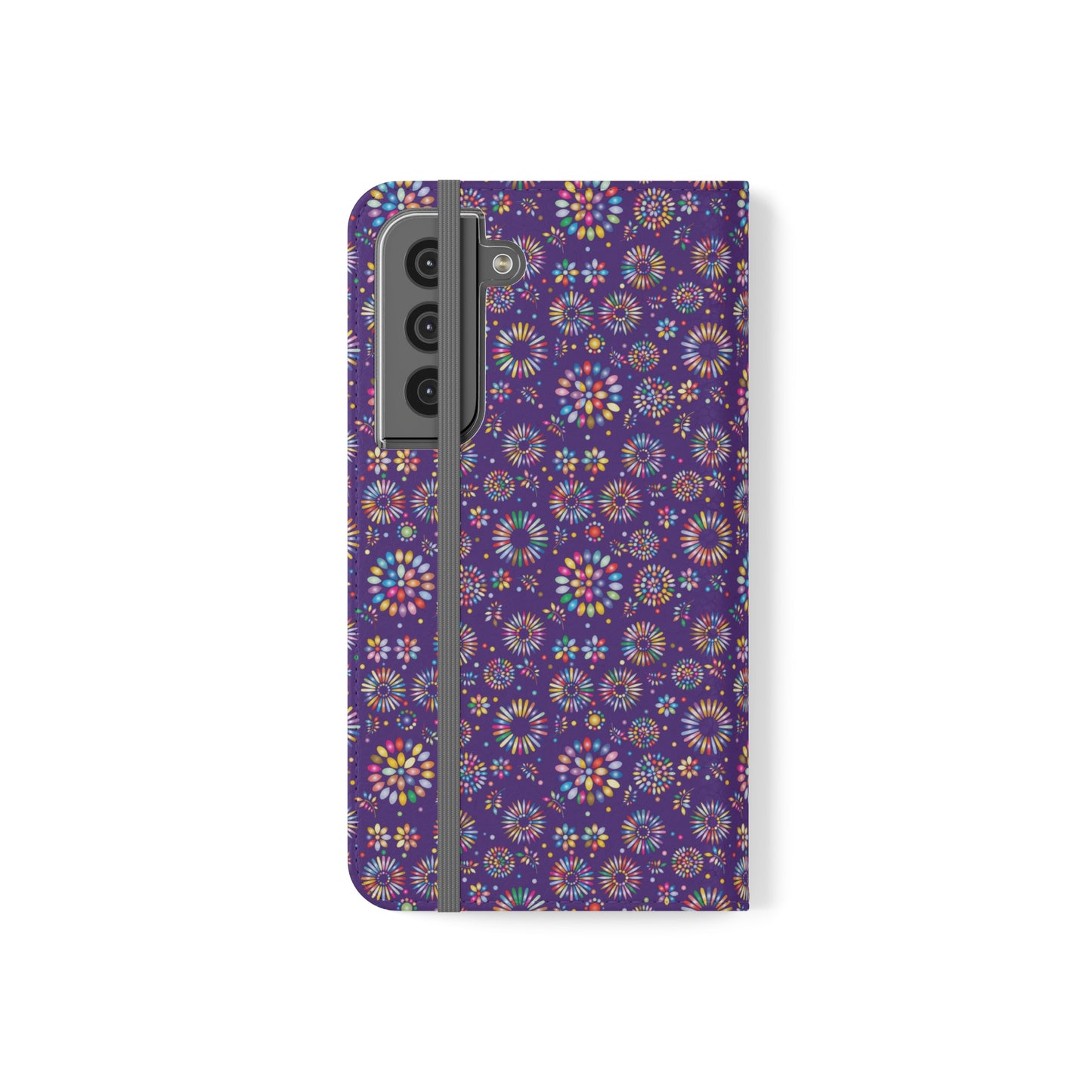 Vibrant Vibes Flip Cases / Purple