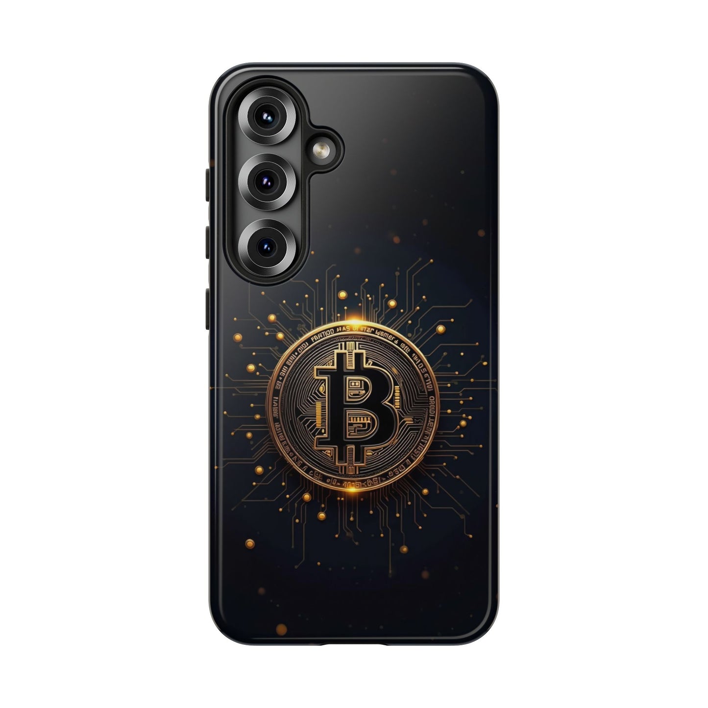 Bitcoin Samsung Tough Case for Smartphones, Crypto Lover Phone Accessory