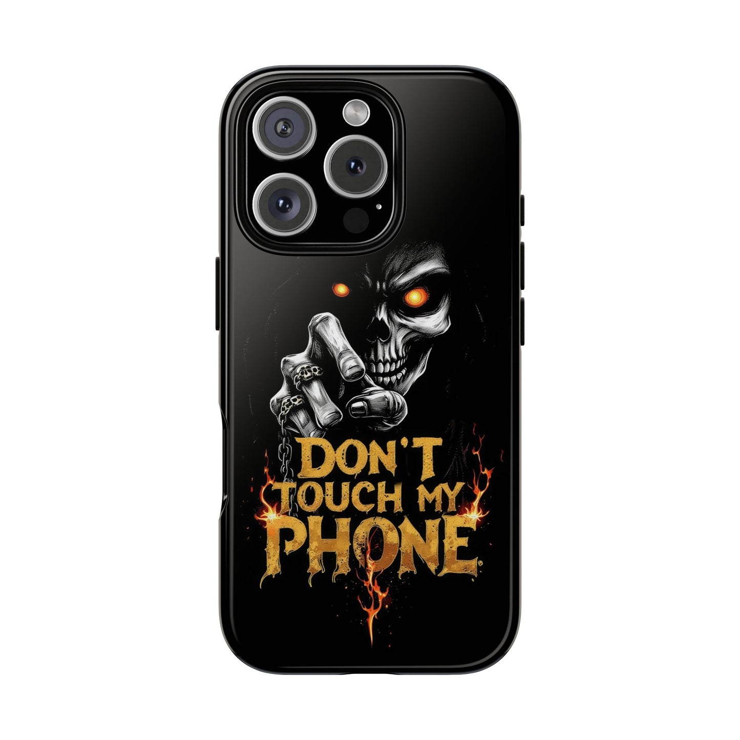 Skull iPhone Tough Cases, Don't Touch My Phone