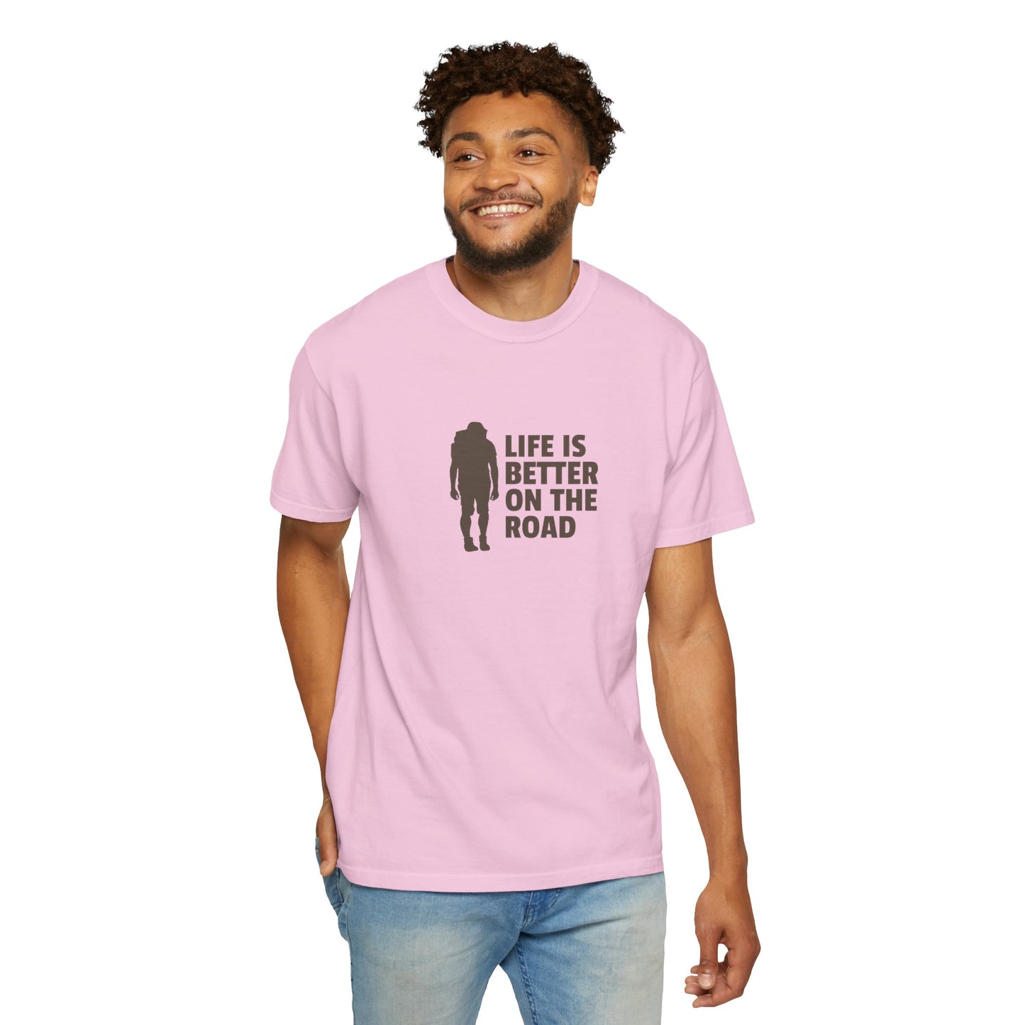 Life Is Better On The Road Unisex Garment-Dyed T-shirt