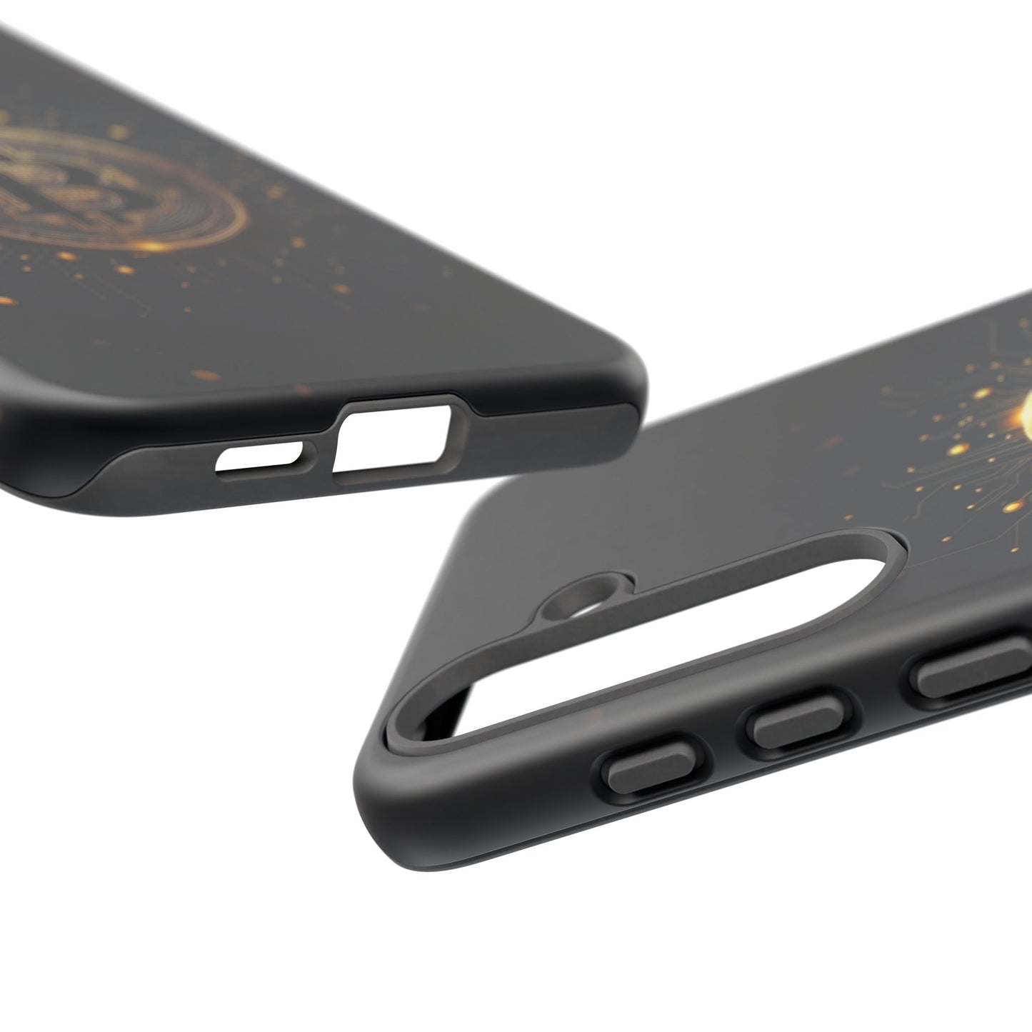 Bitcoin Samsung Tough Case for Smartphones, Crypto Lover Phone Accessory