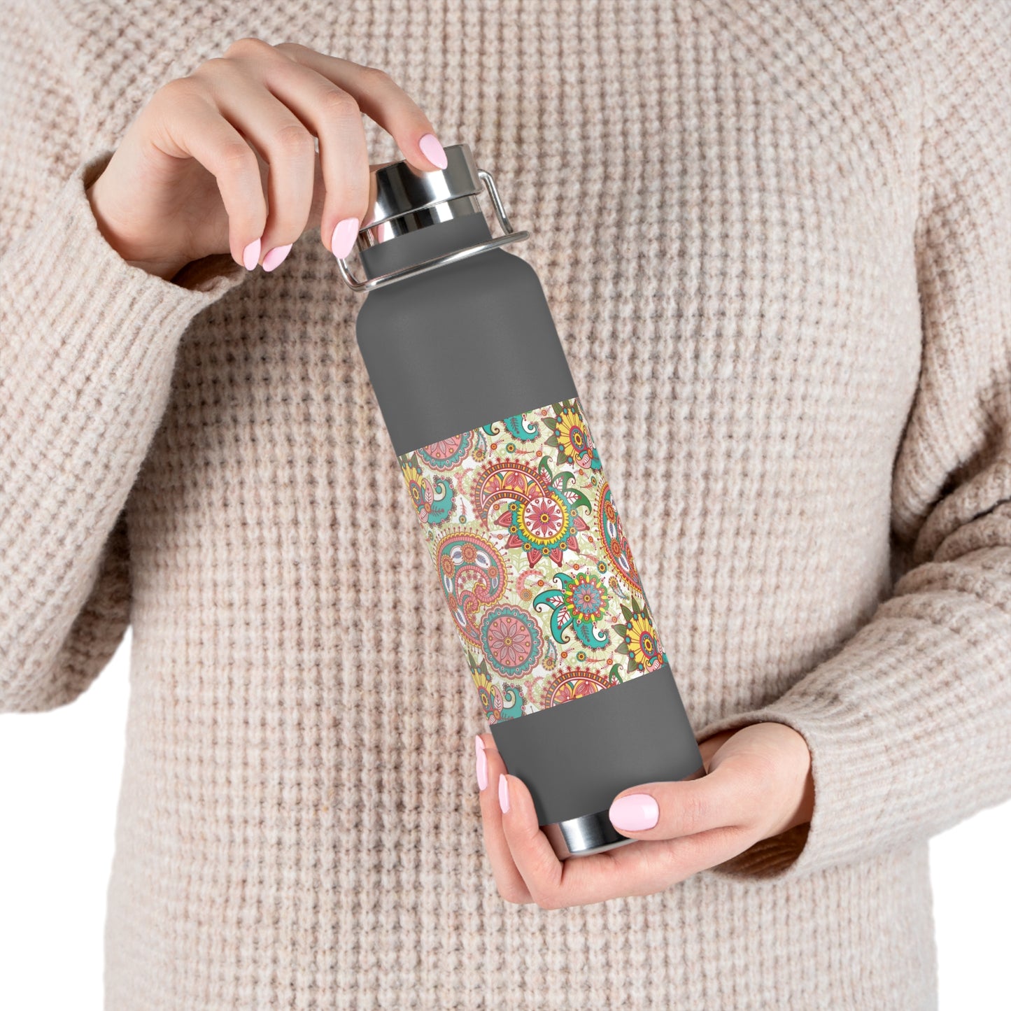 Indian Breath Copper Vacuum Insulated Bottle, 22oz