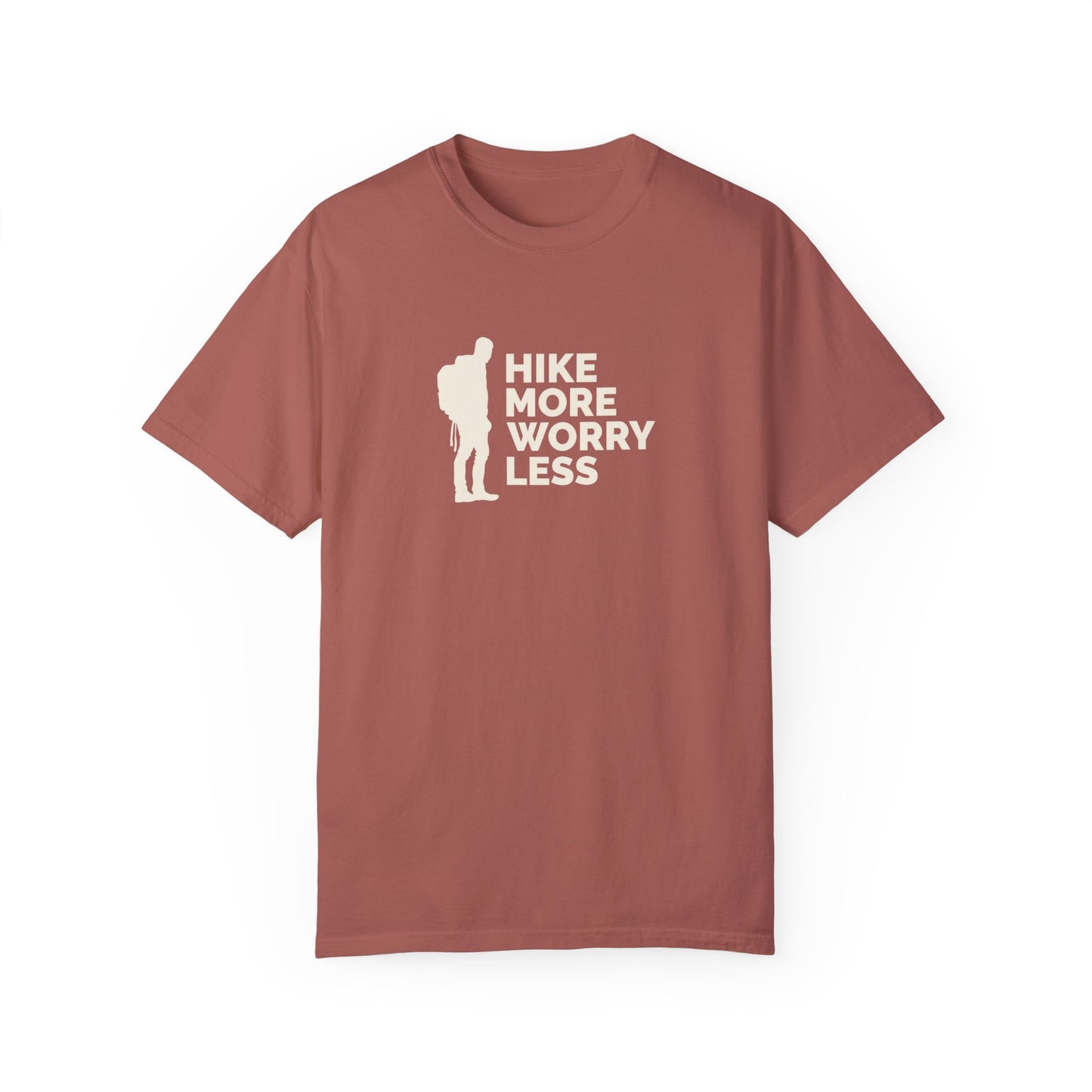 Hike More Worry Less Unisex Garment-Dyed T-shirt