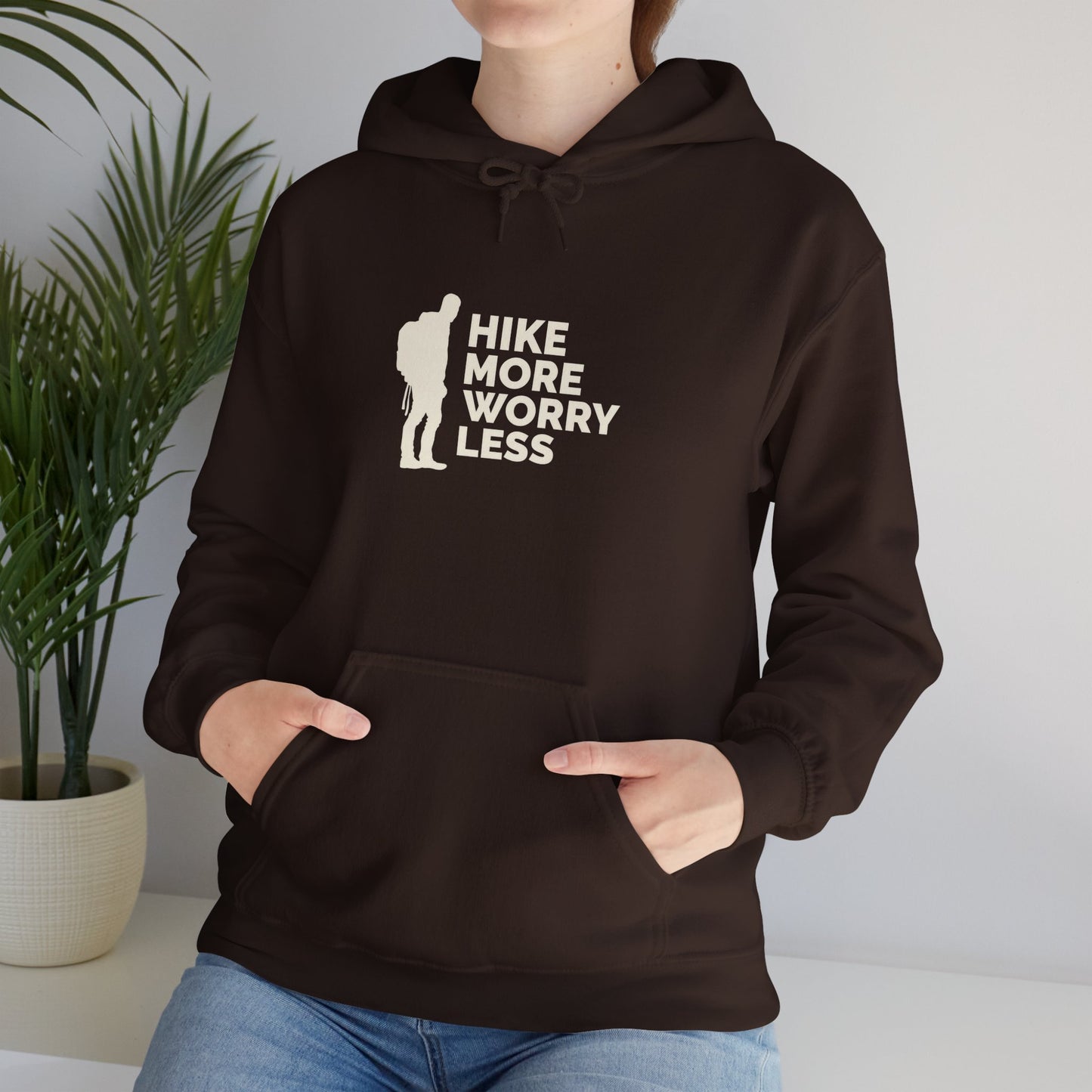 Hike More Worry Less Unisex Heavy Blend™ Hooded Sweatshirt