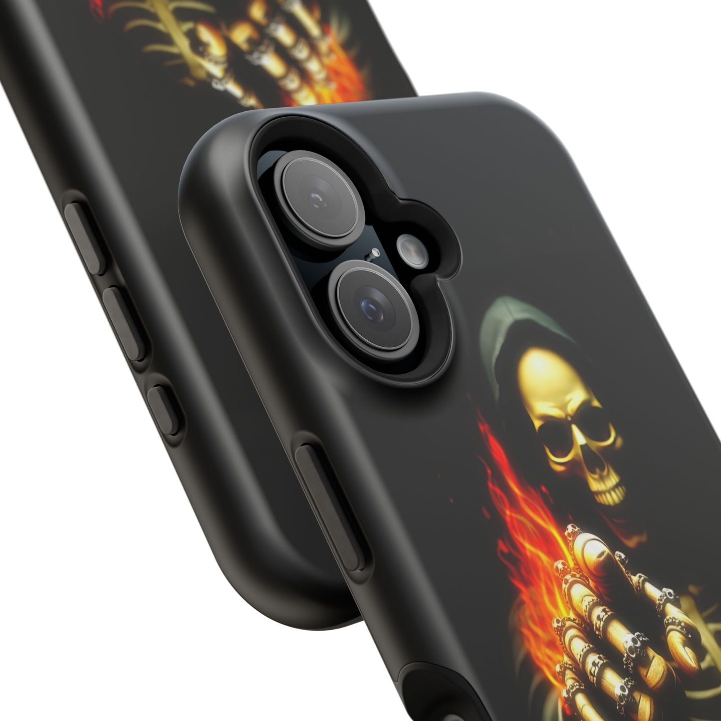 Skull Design Impact-Resistant iPhone Case, Don't Touch My Phone