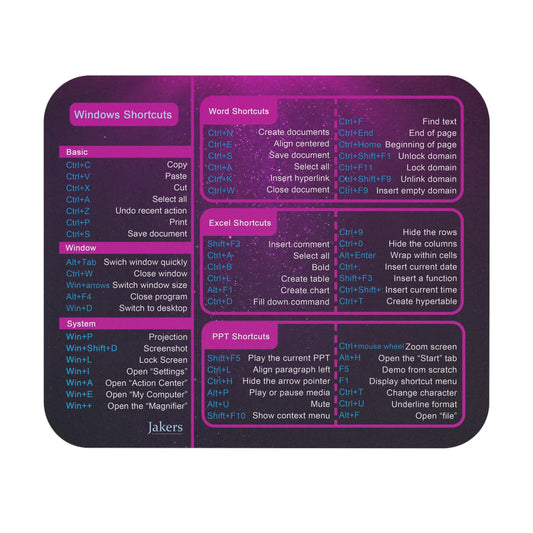 Windows Shortcuts Mouse Pad