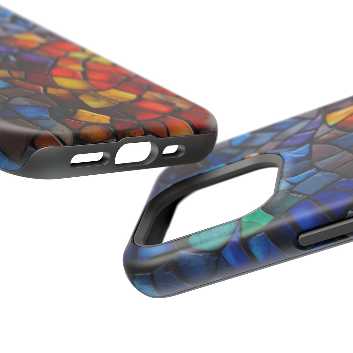 Stained Glass Impact-Resistant Phone Case, Colorful Phone Cover