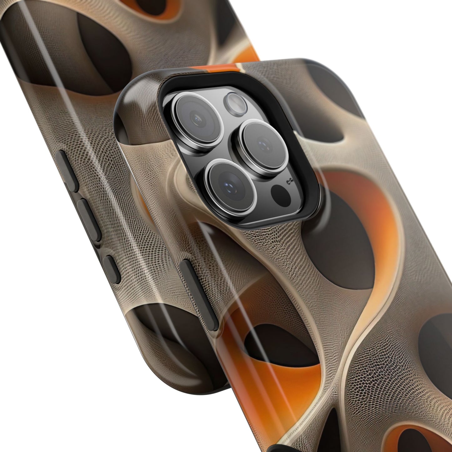 Stylish Magnetic Phone Cases, Abstract Geometric Design