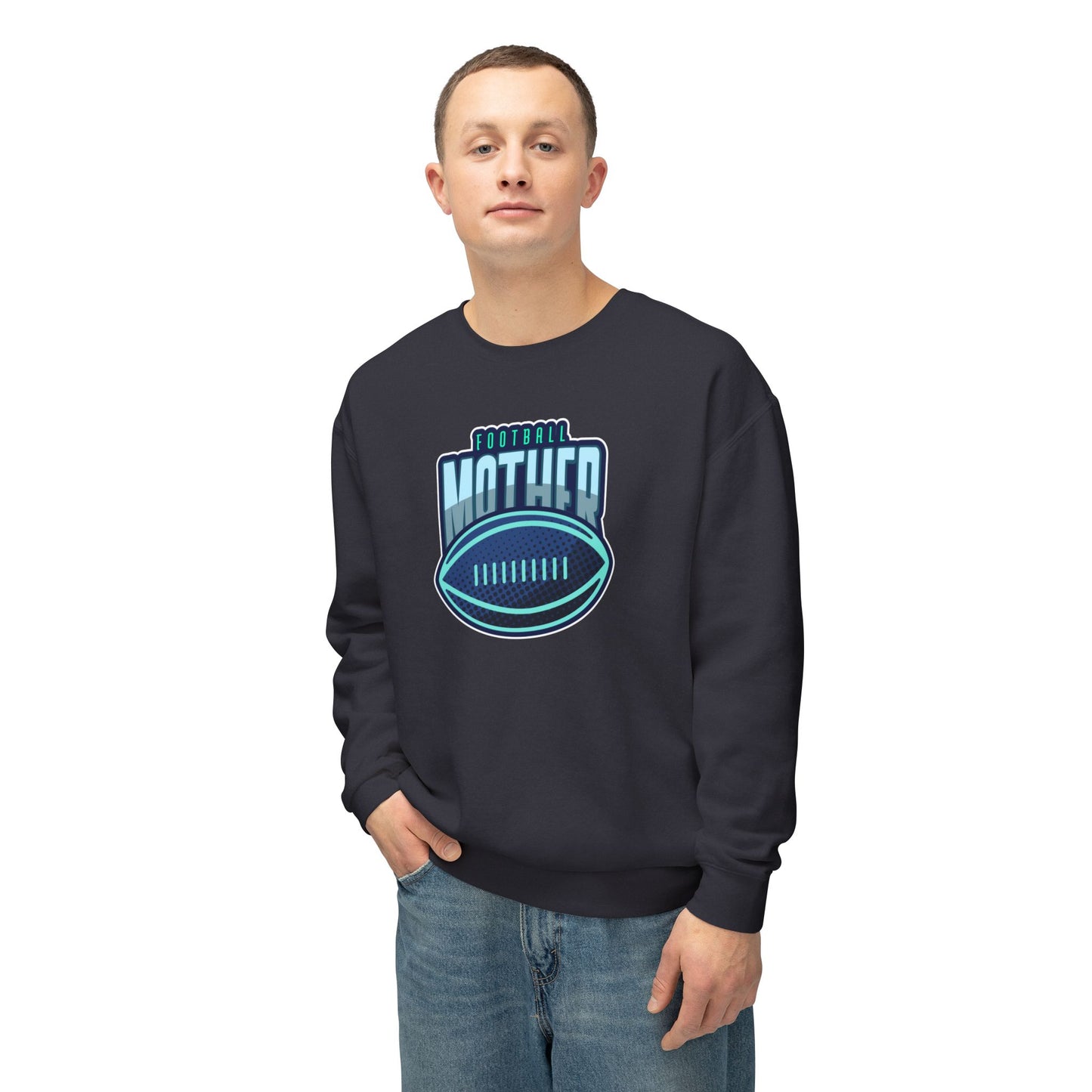 Football Mother Unisex Lightweight Crewneck Sweatshirt