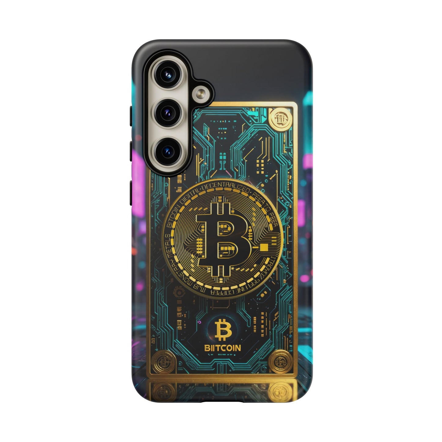 Bitcoin Samsung Phone Case - Tough Cases with Cryptocurrency Design