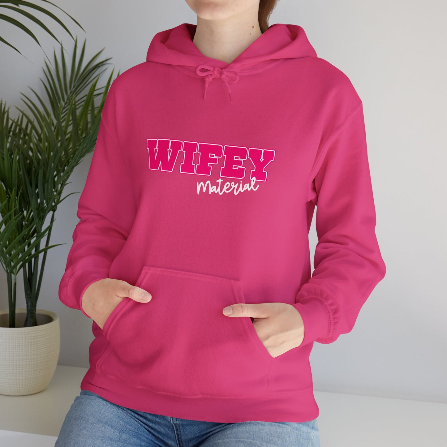 Wifey Material Unisex Heavy Blend™ Hooded Sweatshirt