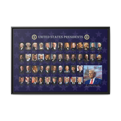 Presidential Portraits Canvas Art Print / Framed
