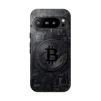 Bitcoin Google Pixel Tough Phone Case, Cryptocurrency Protection Cover