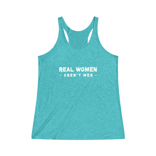 Real Women Women's Tri-Blend Racerback Tank, 50% polyester, 25% cotton, 25% rayon