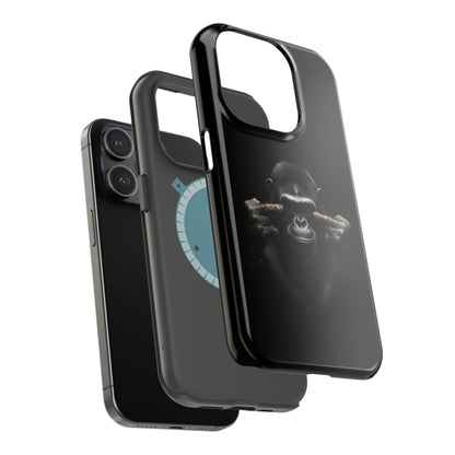 Edgy Gorilla Magnetic iPhone Case, Unique Cell Phone Cover