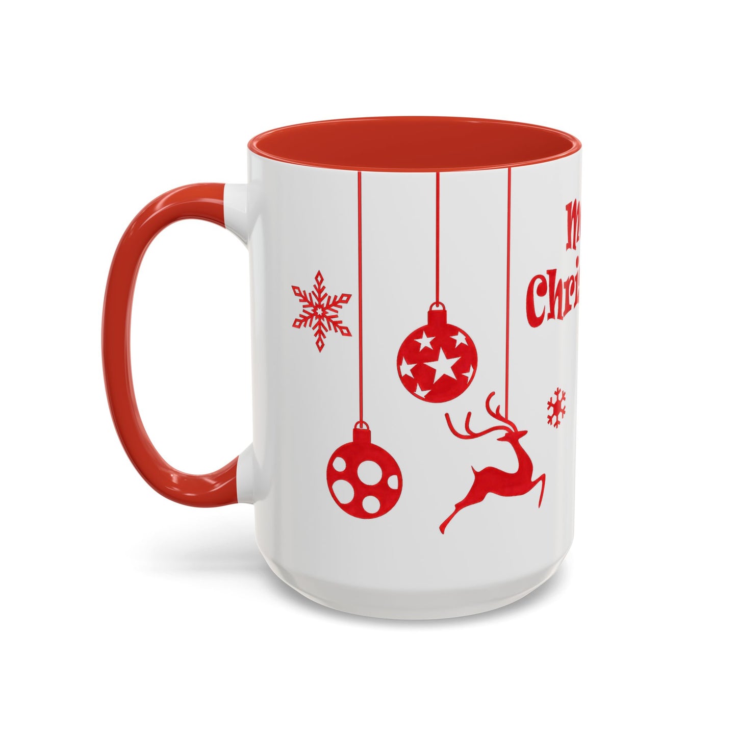 Merry Christmas Accent Coffee Mug (11, 15oz)