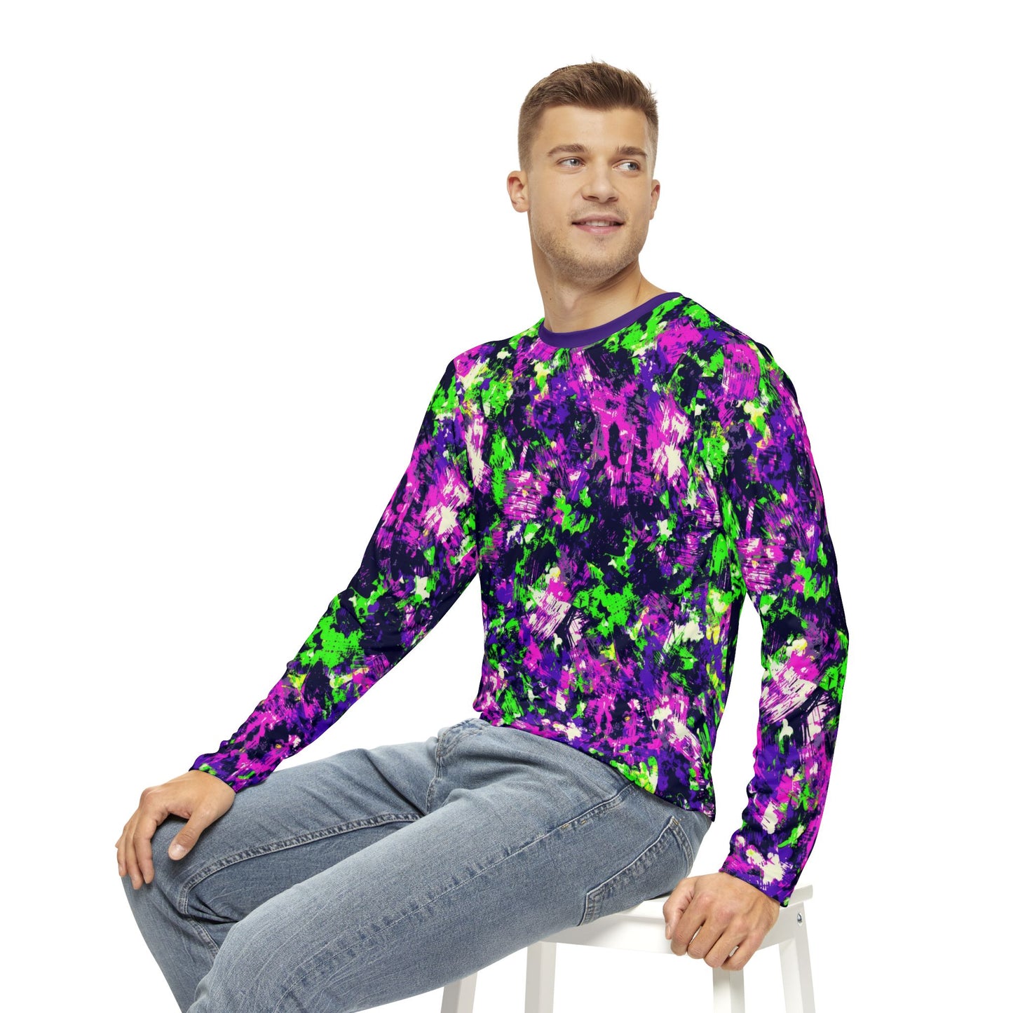 Men's Long Sleeve Shirt -  Halloween in Color Halloween Design