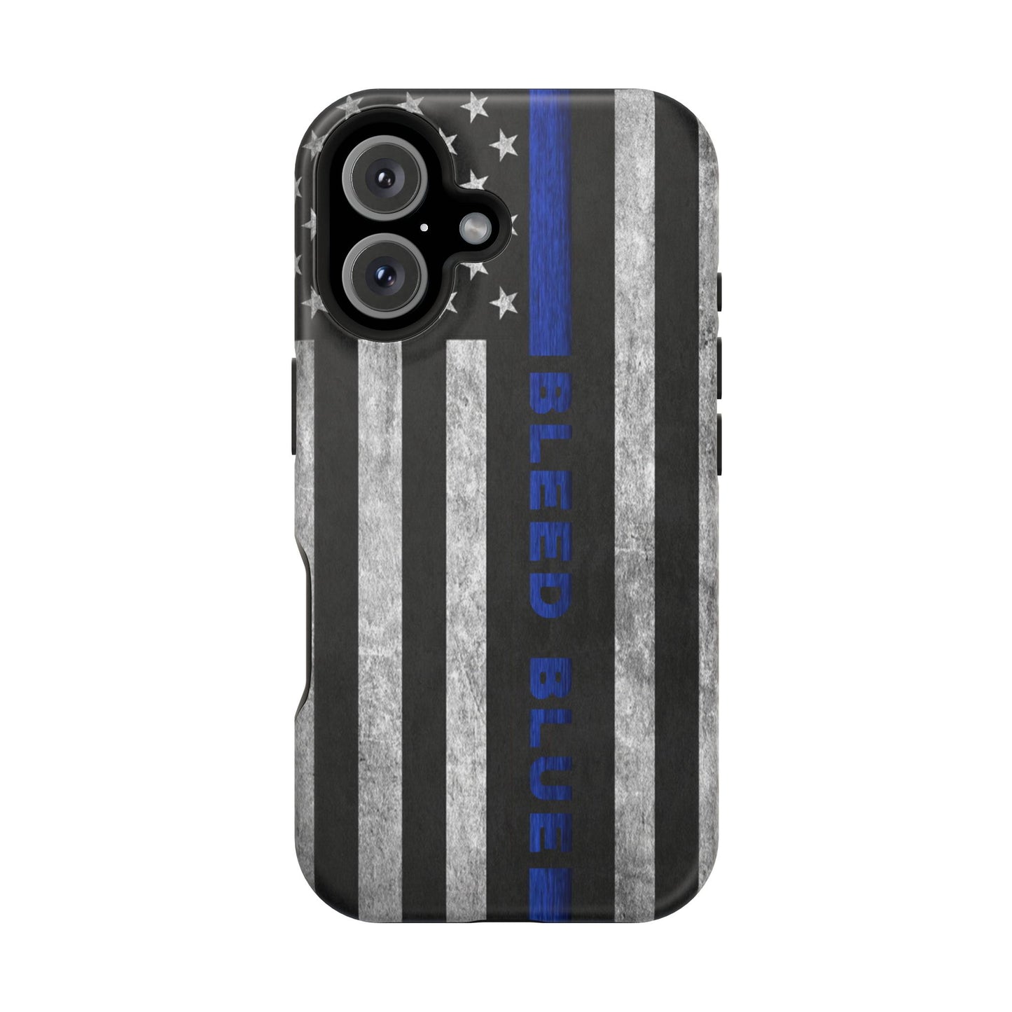 Police Magnetic Phone Cases, Bleed Blue