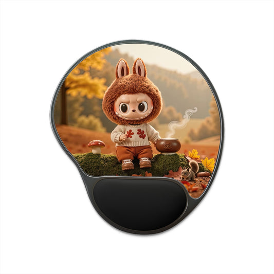 Toffee Ergonomic Mouse Pad with Wrist Rest – Non-Slip Base, Monster Design