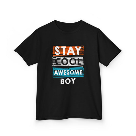 Kids Stay Cool Awesome Tee - Heavy Cotton™ T-Shirt for Boys