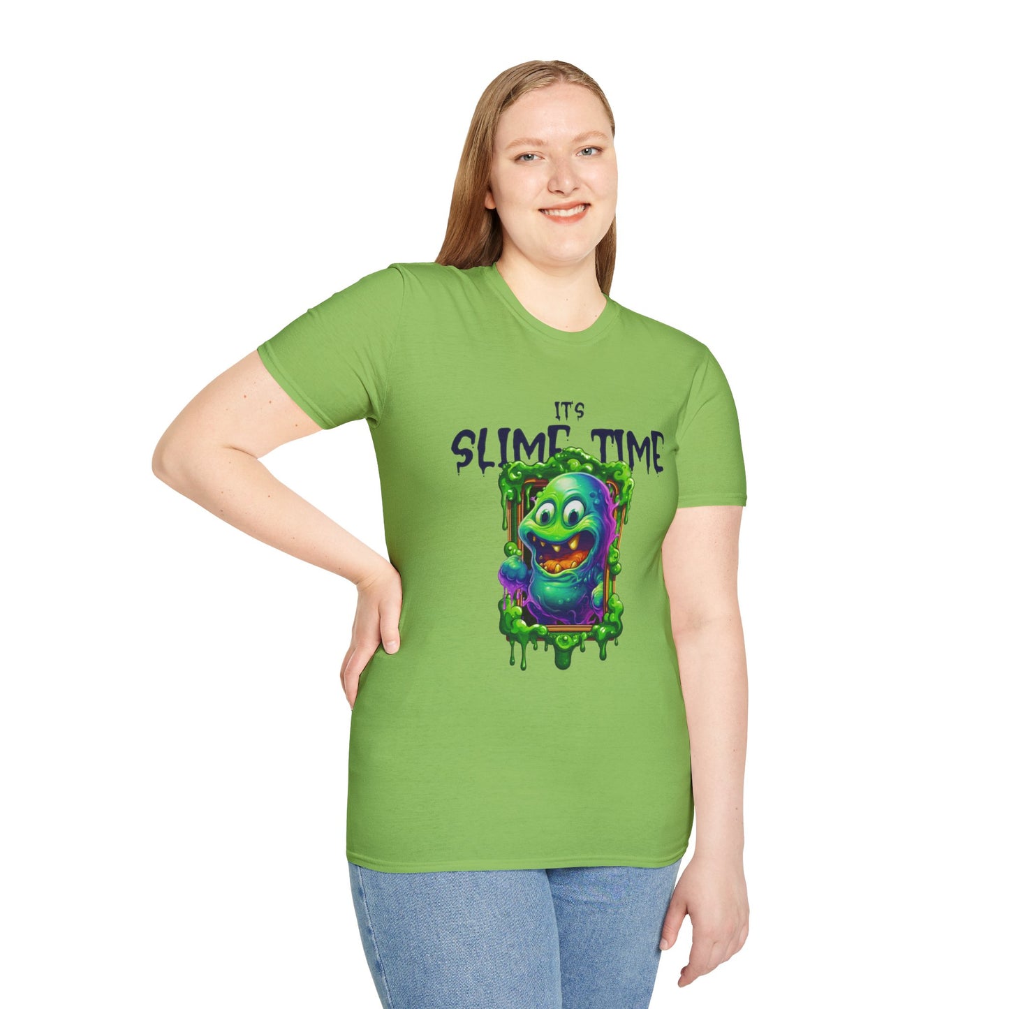 It's Slime Time Unisex Softstyle T-Shirt