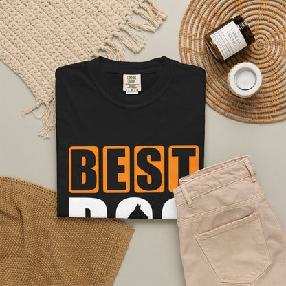Best Dog Dad Ever Unisex Garment-Dyed T-shirt