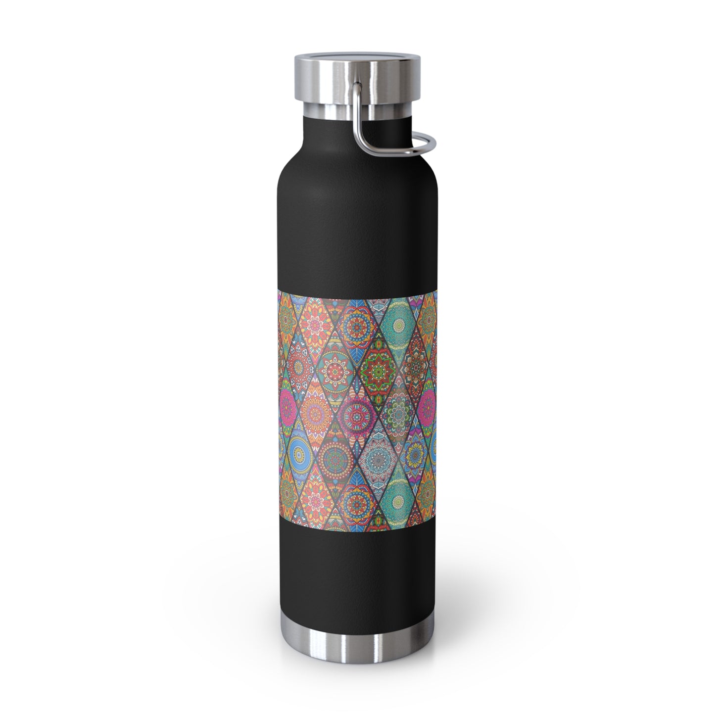 Mandala Argyle Copper Vacuum Insulated Bottle, 22oz