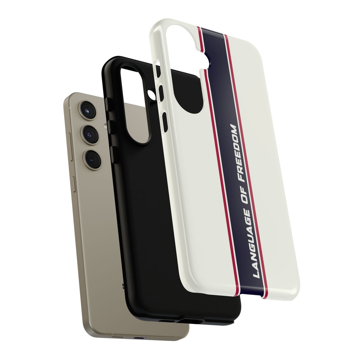 Language of Freedom Tough Case – Minimalist Design