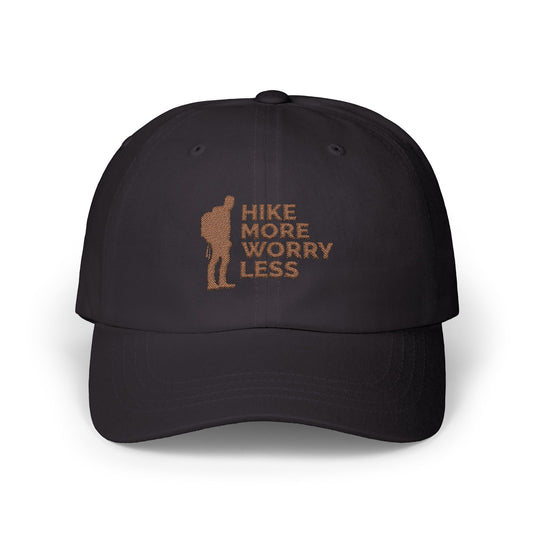 Hike More Worry Less Classic Dad Cap / embroidered