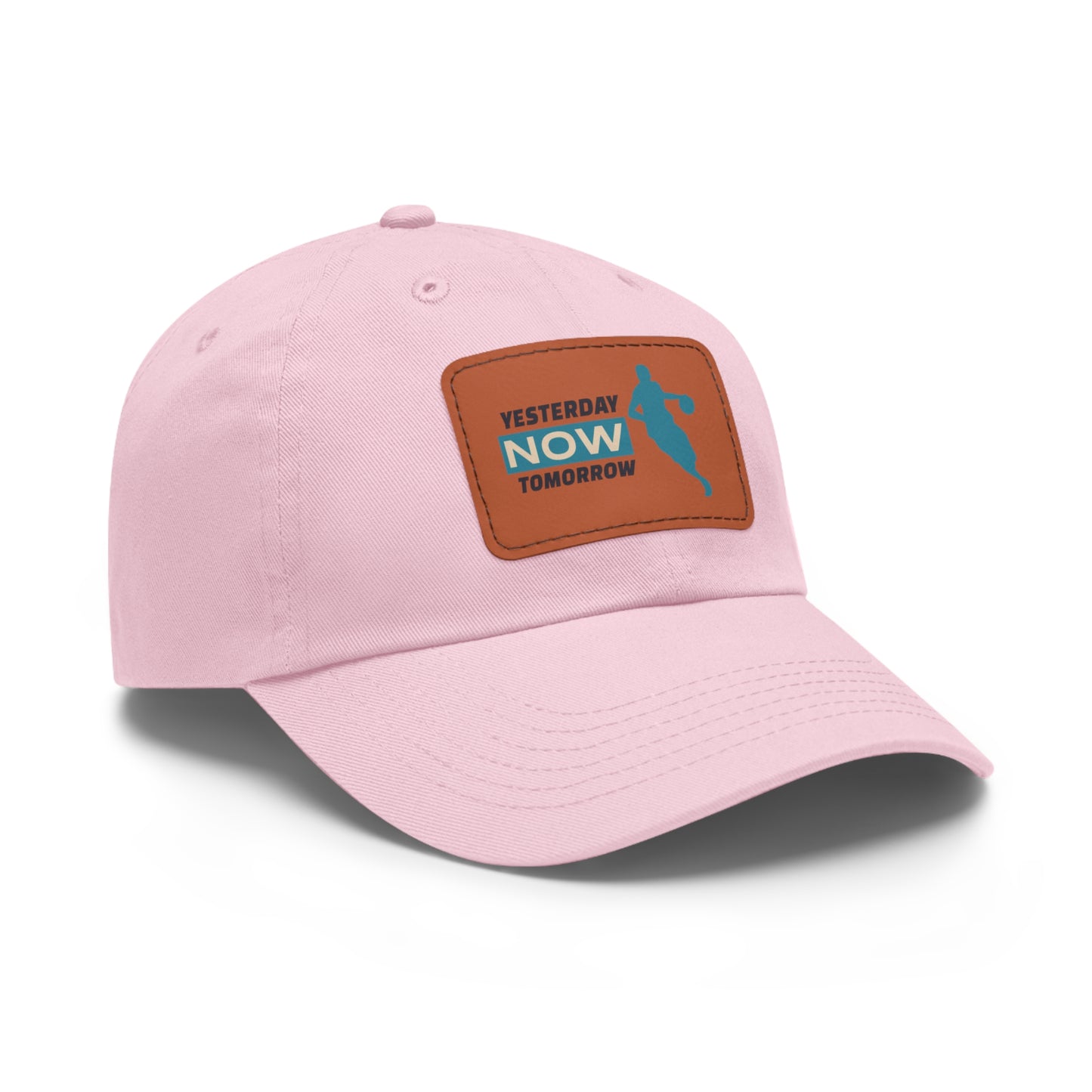 Yesterday Now Tomorrow Dad Hat with Leather Patch (Rectangle)