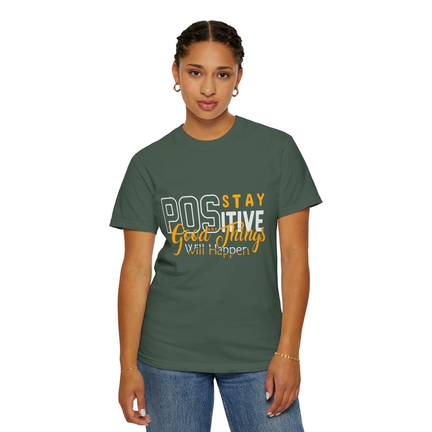 Unisex Positive Vibe T-Shirt - Stay Positive Good Things Will Happen